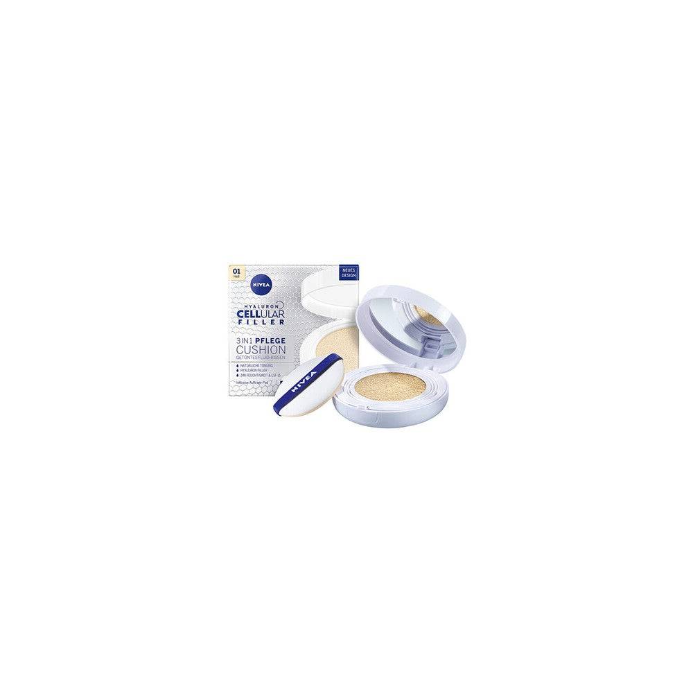 Nivea Hyaluron CELLular Filler 3in1 Care Cushion 02 Medium SPF15 15 g — Fondotinta in Cushion