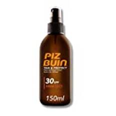 Piz Buin Tan & Protect Tan, brun-utan-sol-förstärkande sololjsprej med solskydd SPF 30, vattentät, absorberas snabbt, 150 ml