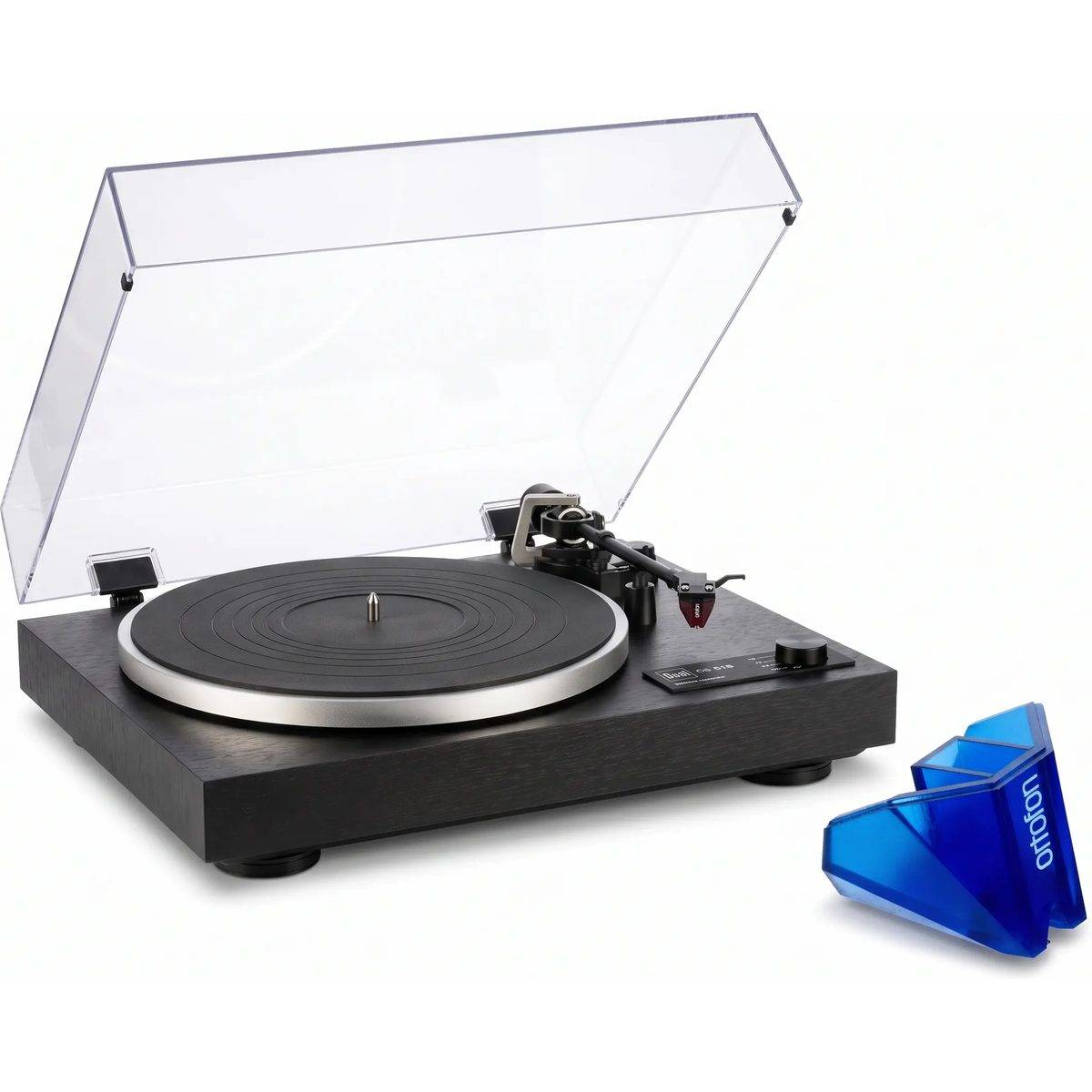 Dual + Ortofon CS 518 + Nålmikrofon 2M blue