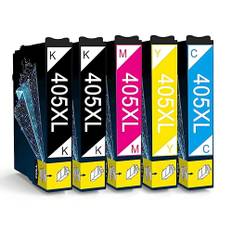 Multipack 405XL 405 XL Tintenpatronen, Kompatibel für Epson Workforce pro wf-4820dwf, Druckerpatronen wf-3820dwf wf 4820 wf-3825 wf 3825 3820 Workforce 7830 7840