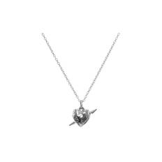 Tuvstarr's heart necklace silver