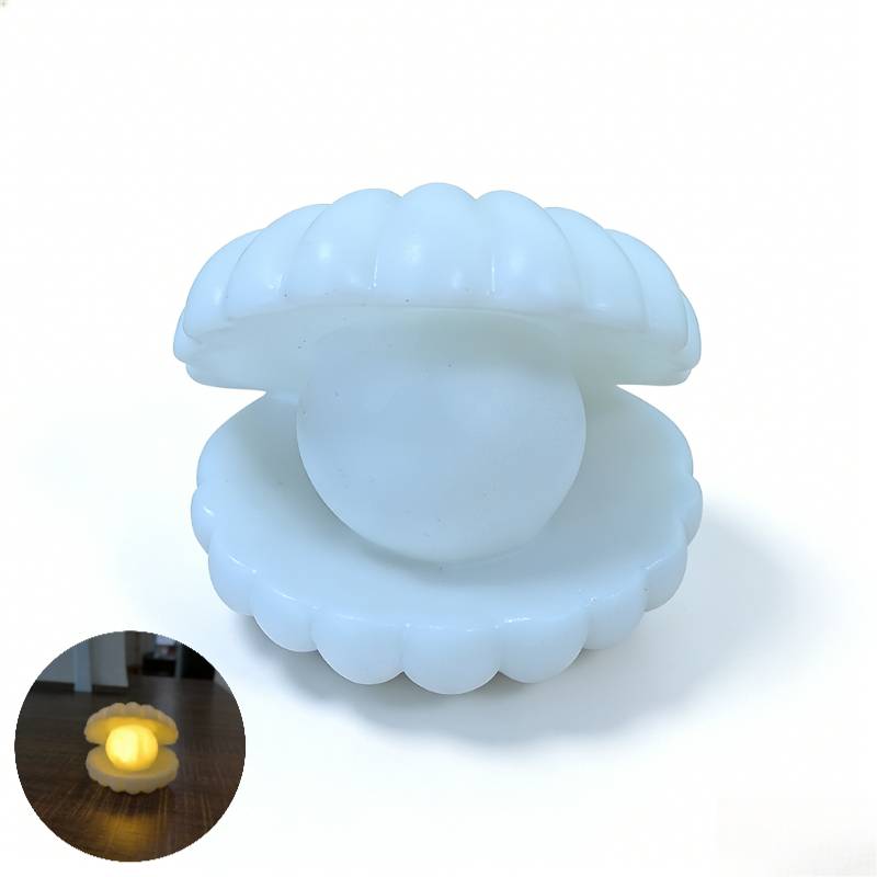 1pc, Shell Night Light, Decorative Lamp, Table Lamp, Accent Lamp, Creative Lamp, Desk Lamp, Home Decoration, Suitable For Rooms, Bedroom, Bedside, Birthday Gift, Mother's Day, Father's Day