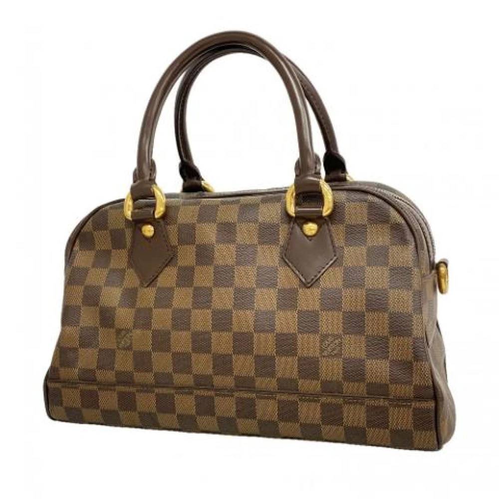 Louis Vuitton Vintage Pre-owned Canvas Håndtaske - Vintage - unisex - Brun - ONE SIZE - Uld