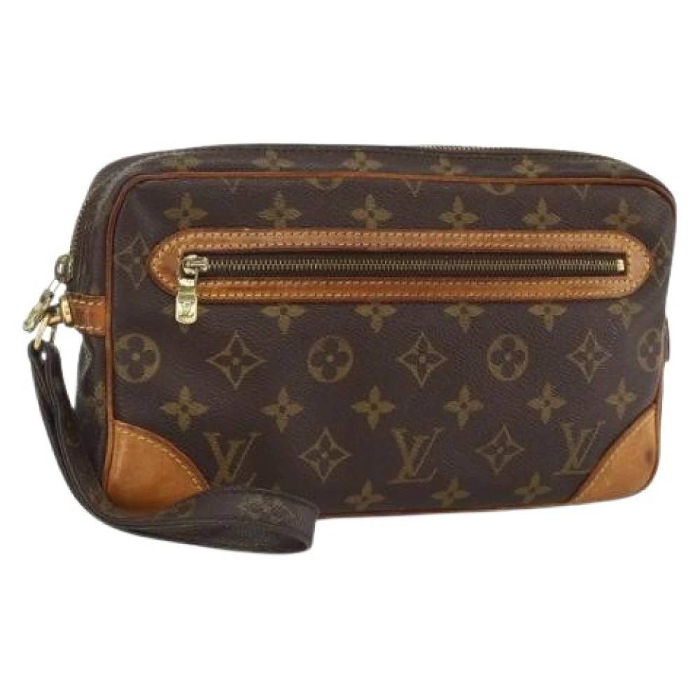 Louis Vuitton Vintage Pre-owned Monogram Clutch Taske - Vintage - Dame - Brun - ONE SIZE - Læder