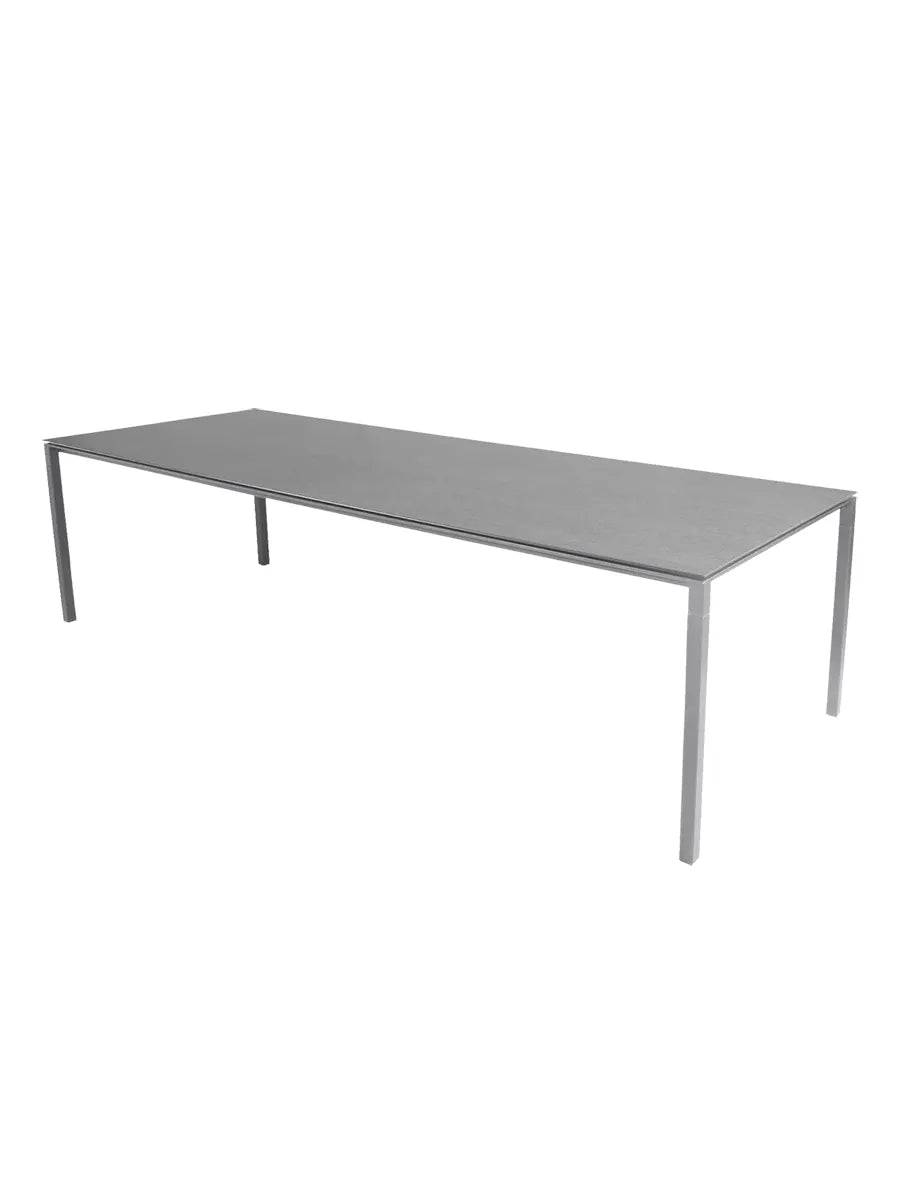 Pure Bord, 280x100 cm fra Cane-line Light grey / Basalt grey - Jacobsen Plus