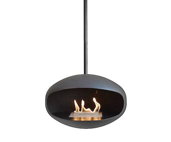 Cocoon Fires Aeris Black Biopejs - Med Sort Loftstang - +50 cm / Loft skrå væg