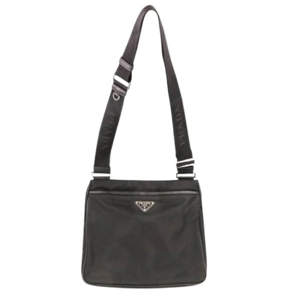 Prada Vintage Pre-owned Vintage Skuldertaske - Vintage - unisex - Sort - ONE SIZE - Uld