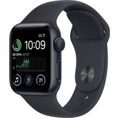 Apple Watch SE 40 mm (2022) | GPS | Midnat | Sportsrem Midnight M/L