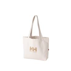 Helly Hansen Organic Cotton Logo Tote Horizontal Shoulder Sunrise Beige Bag, Medium, Tote, Bag, Unisex, HY92321,