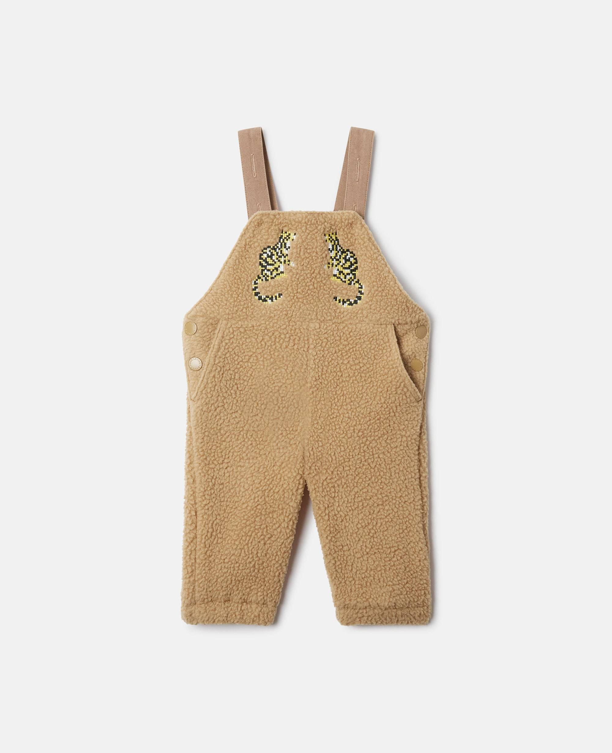 Stella McCartney - Brown Leopard Overalls, , Size: 12M