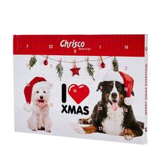 Chrisco I LOVE XMAS julekalender til hunde, 120 g ℮