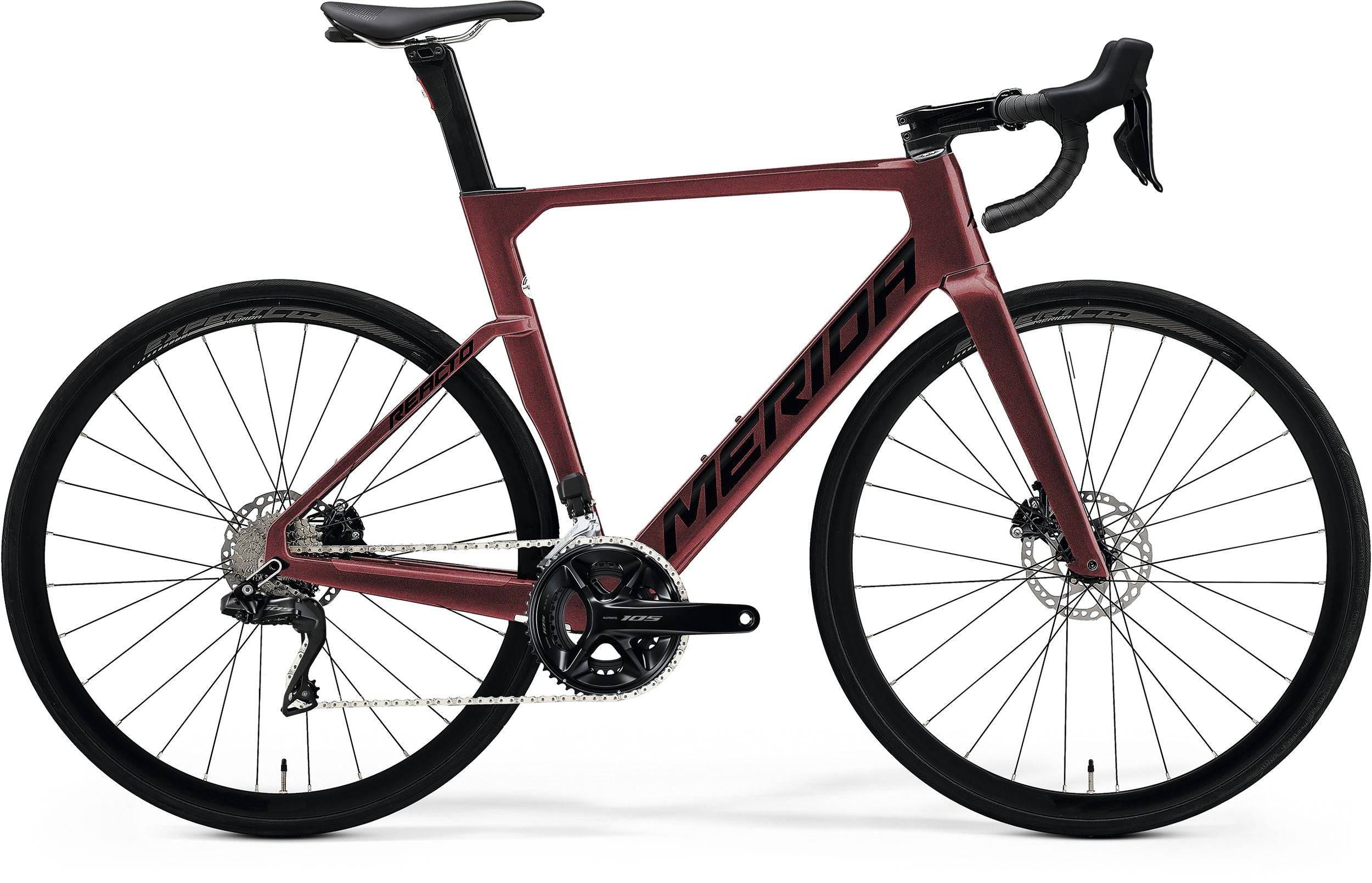 Merida Reacto 6000 2023 - Shimano 105 Di2 2x12sp - Merida Expert CW - 039 / m / silk burgundy red (m)
