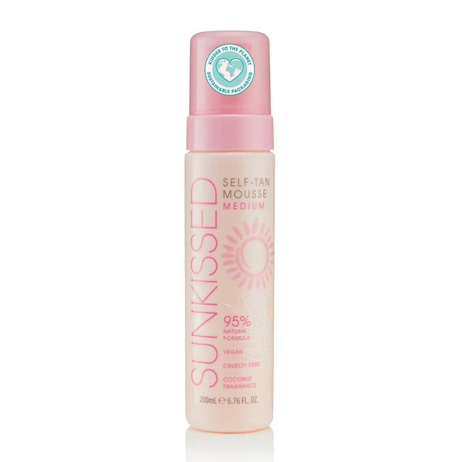 Sunkissed Mousse autoabbronzante cocco medio 200 ml — Spray autoabbronzante