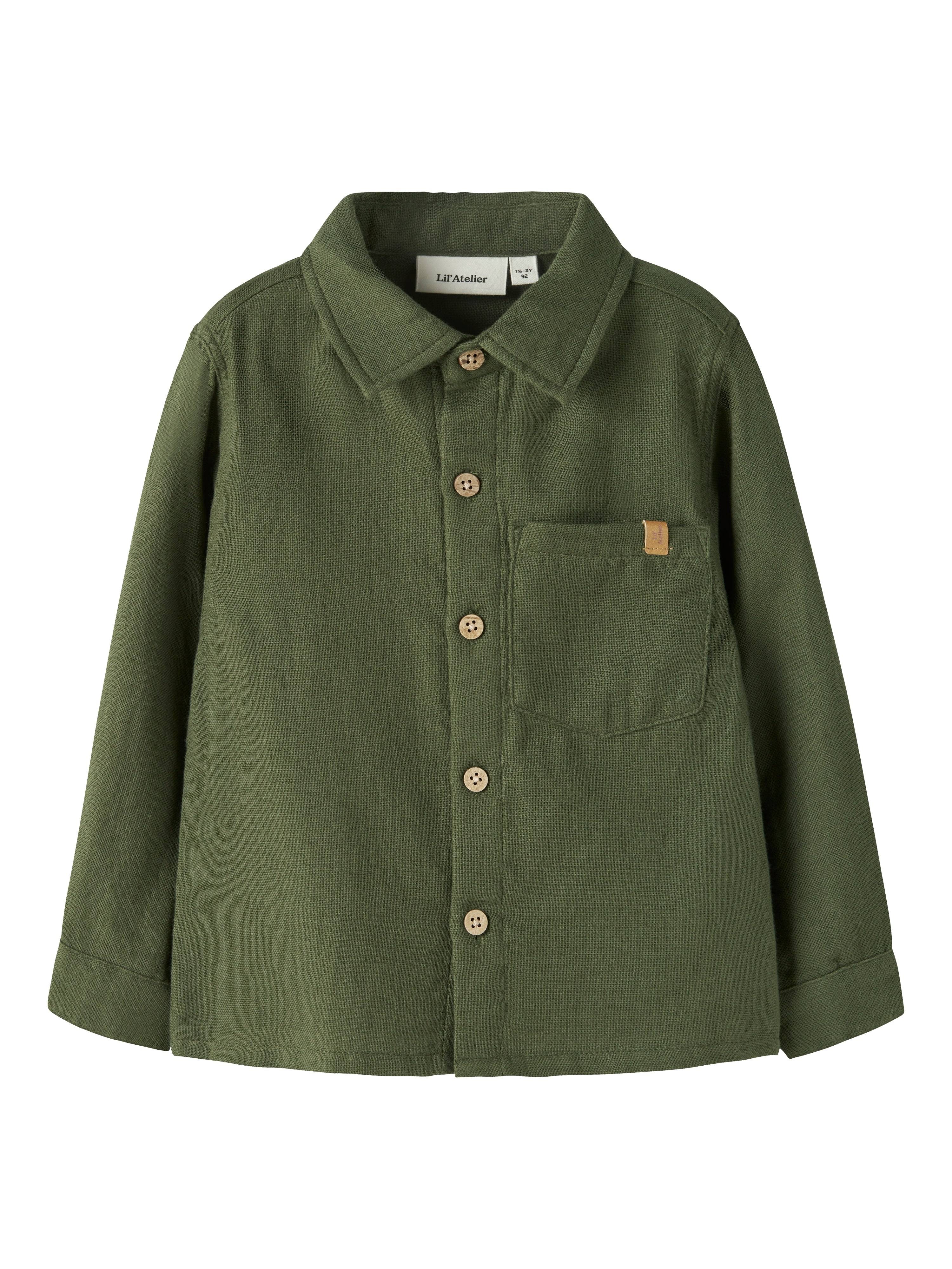 Lil Atelier Neppo - LS Loose Shirt - Cypress.