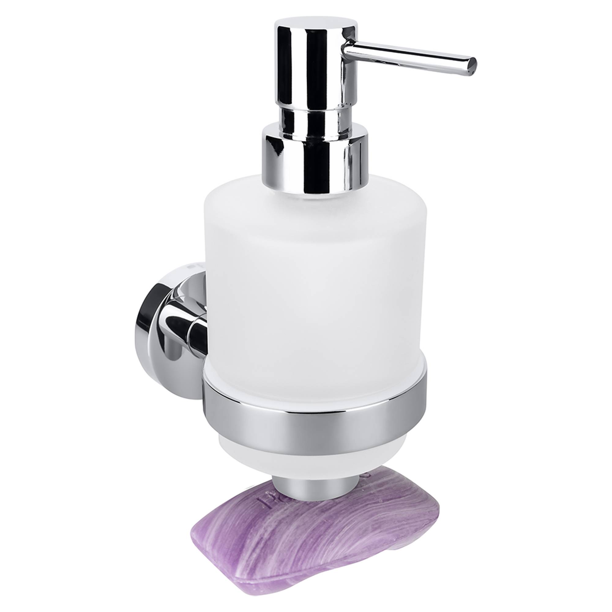 Tvålpump med Magnetic Tvålkopp Holmstrand Krom Blank 200 ml