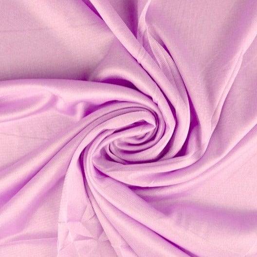 Lyselilla Charmeuse Foer Med Stræk - Polyester - Stof i Metervarer