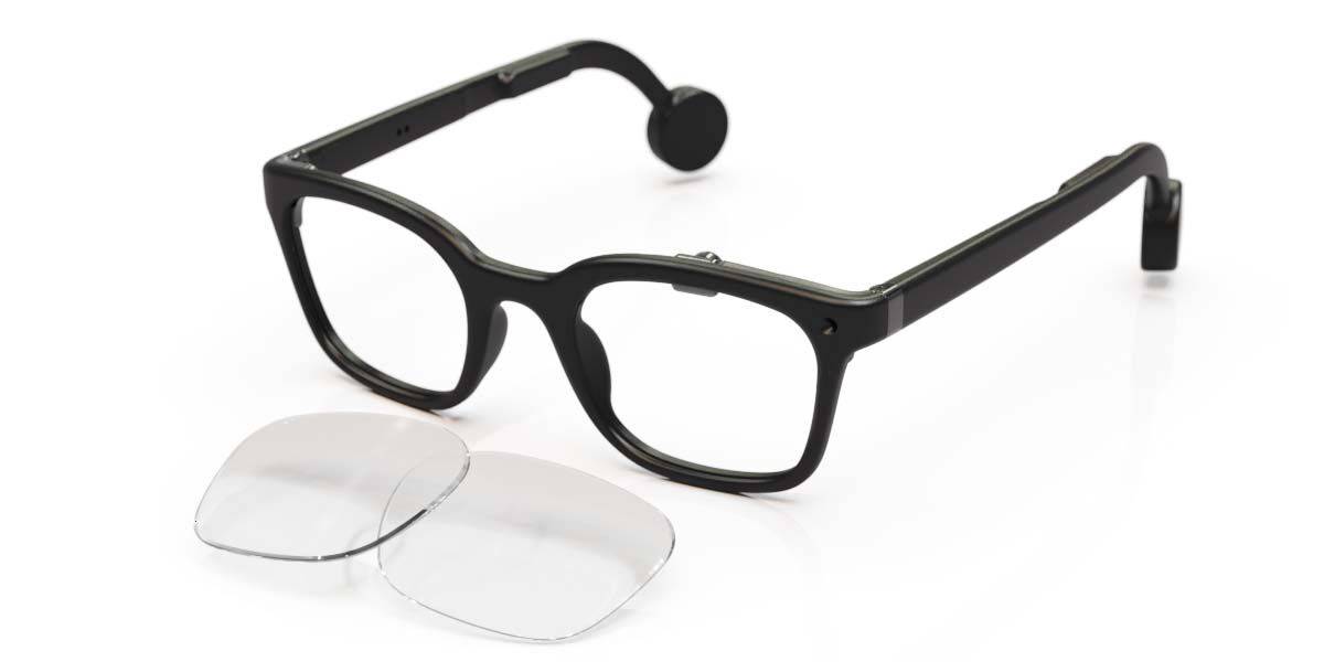 Brilliant Labs Cut Lens Halo Standard Briller Mænd Black - Black - Standard