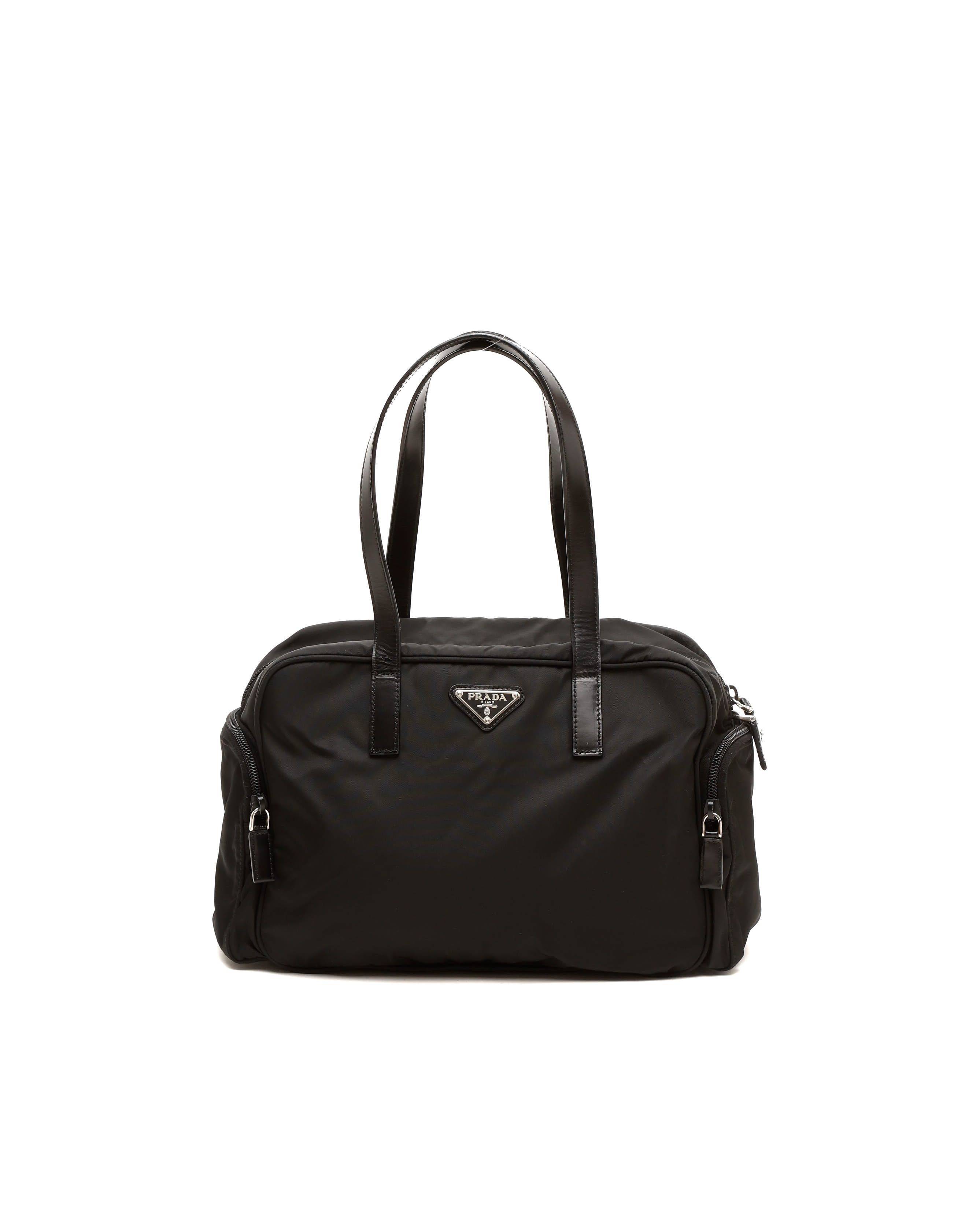 Prada Tessutto Tote Bag - Black (One Size)