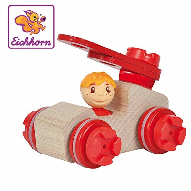 Eichhorn 100039104 - Constructor Maxi Feuerwehrauto, 13-tlg.,...