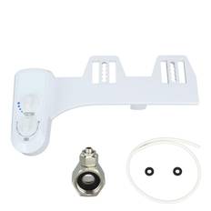 Bidet Attachment Self Cleaning Dual Nozzle Adjustable Water Pressure Cold Water Toilet Bidet for