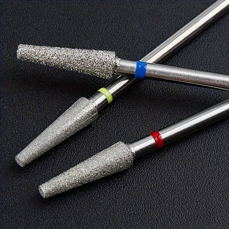 TEMU 3pcs Nail Drill Bits Sets, 3/32 Inch Cuticle Electric Nail File And Acrylic Gel Nail Bit Kit, Acrylic Nail Art Tools, Carbide Cuticle Remover Bits For Manicure Pedicure