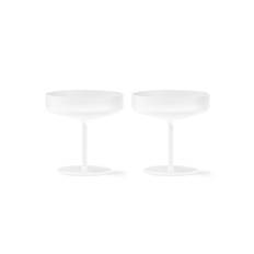 Ripple Champagne Saucer 2-pack Frosted
