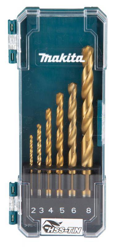 Makita Borrsats 6-delar HSS-TIN