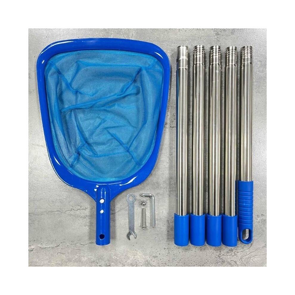 Pool Cleaning Skimmer Net Stainless Steel Deep Cleaning Net Pool and Fish Pond Deep-Water Leaf Skimmer Net