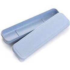 B&#xE4;rbar porslin f&#xF6;rvaringsl&#xE5;da milj&#xF6;v&#xE4;nlig bestick picknick &#xE4;tpinne sked beh&#xE5;llare resebestick fodral matservis - C -21cm