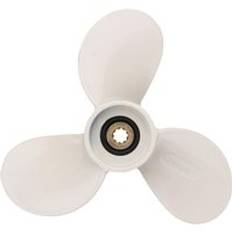 6 e 0-45941-01- el utombordare propeller av aluminium 7 1/2 x 8- ba för yamaha mariner 4-6hp 3 blad 9 spline tand vit r rotation