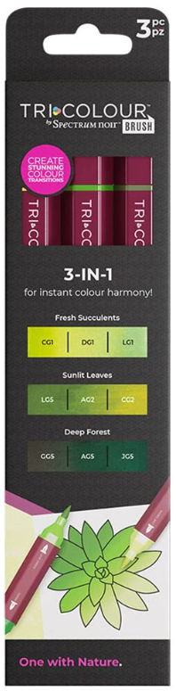 Spectrum Noir - TriColour Brush Marker - 3pc One with Nature