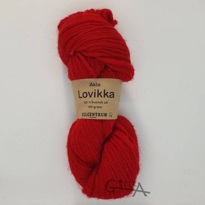Ullcentrum Lovikka 100g - Ullcentrum Lovikka Röd 1101 - UllcentrumLovikkaRöd1101