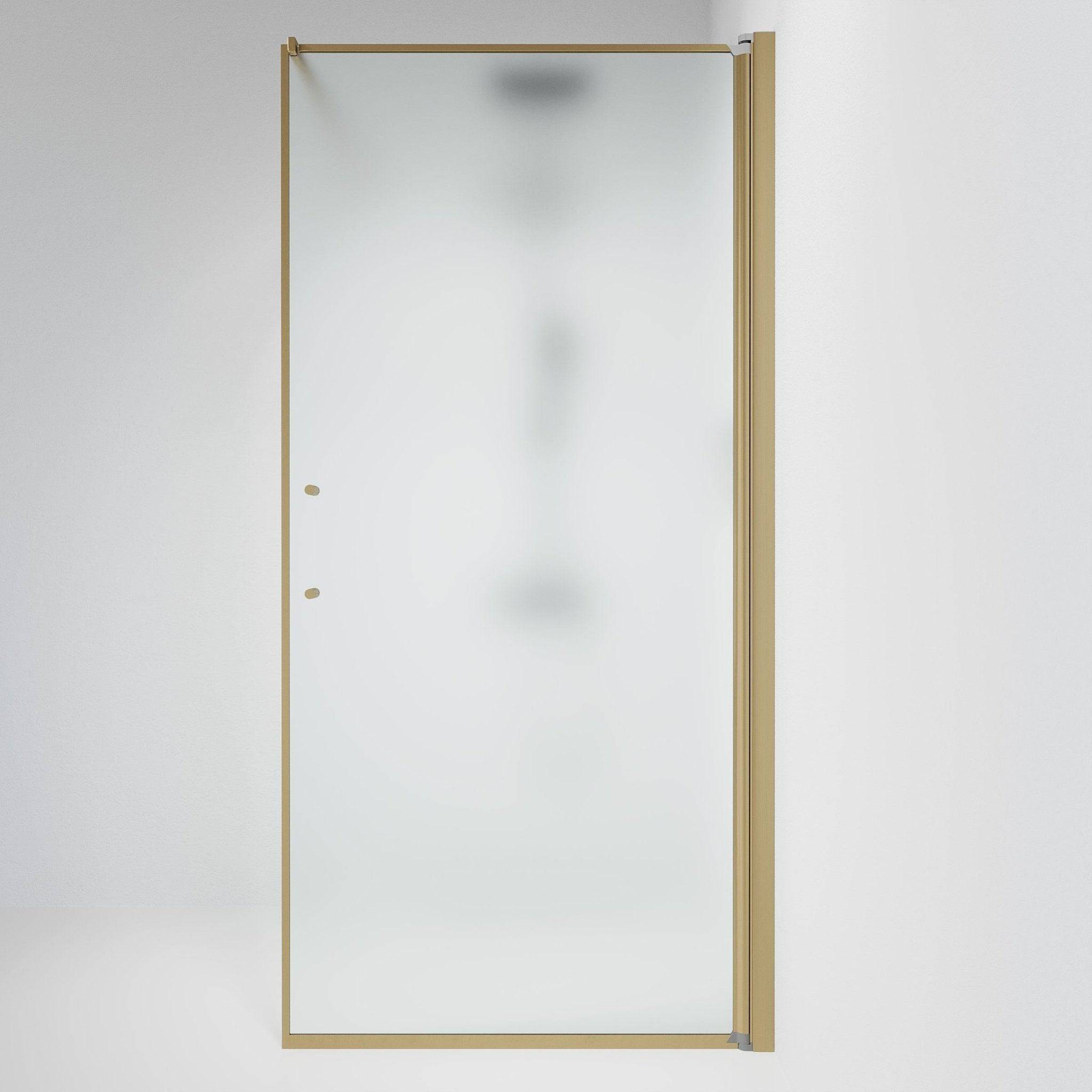 Vänern Brusevæg, Bronze Profil, Frostet Glas - 80 cm