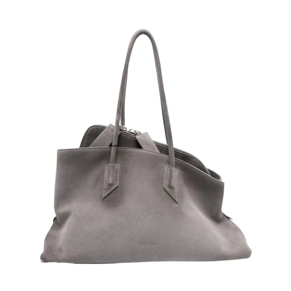 The Attico La Passeggiata Medium Top Handle - Tasker - Dame - Grå - ONE SIZE - Læder