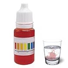 PH-reagenstestdroppar,PH-indikatorlösning,Exakt PH-mätare för vatten PH-vattentestare | Pool PH Tester Compact Aquarium Water Tester för sötvatten havsvatten