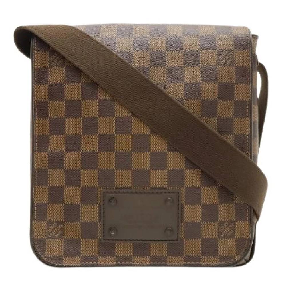 Louis Vuitton Vintage Pre-owned Damier Brooklyn PM Skuldertaske - Vintage - Dame - Brun - ONE SIZE - Uld