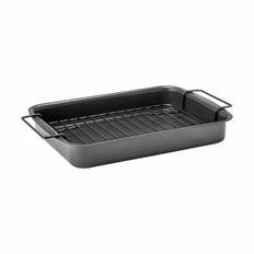 Cook & Baker Bradepande m. rist - L 39 x B 27 cm - Stål - Sort