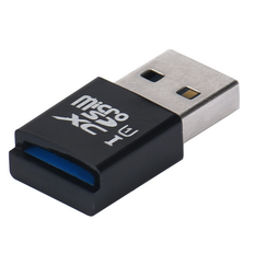 USB 3.0 Micro SD kortlæser - Sort