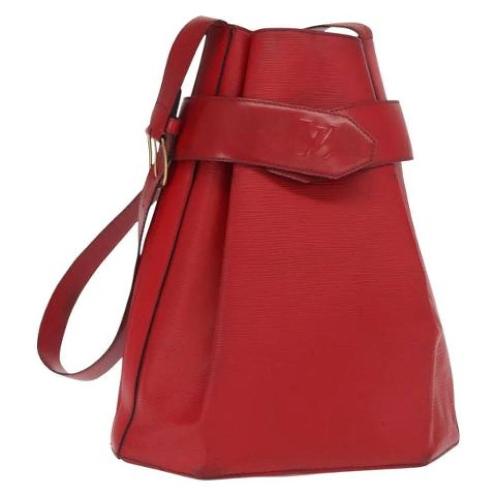 Louis Vuitton Vintage Pre-owned Bucket Bag - Vintage - Dame - Rød - ONE SIZE - Læder