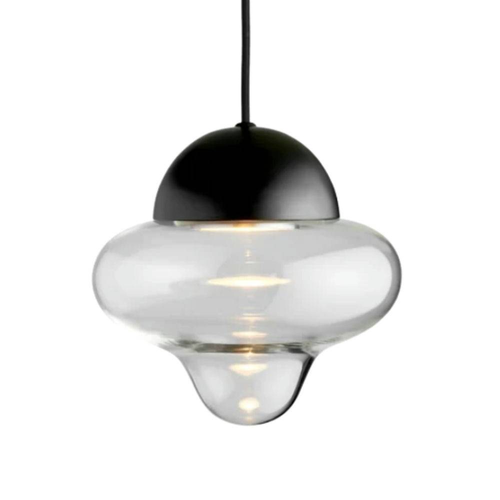Design By Us Nutty Taklampa Black Klart glas