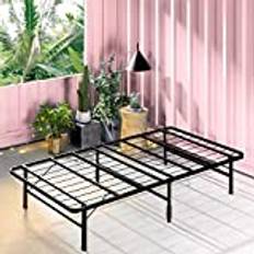 Zinus SmartBase Klappbett 100x200 cm - Höhe 35 cm - Ideal für ein Gästebett - Stauraum unter dem Bett - Schwarz