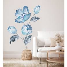 Wallsticker - Blå Blomster