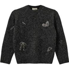 Sofie Schnoor Minniksk Knit Str 4 år / 104 cm - Black Strik hos Magasin