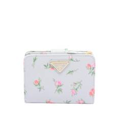Prada Pre-Owned - Vitello Rose dubbelvikt plånbok från 2013-2025 - dam - kalvskinn - one size - Blå