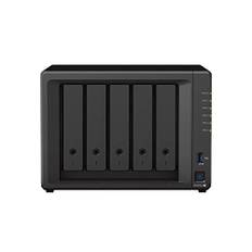 Synology DS1522+ 5-Bay DiskStation NAS AMD Ryzen R1600 8GB Ram 4xRJ-45 1GbE LAN-Port, ohne HDDs