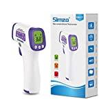 Pannan termometer, kontaktfri infraröd panna °F/°C digital termometer feberlarm och minnesfunktion för vuxna baby barn med exakt LCD-display (batteri ingår inte)