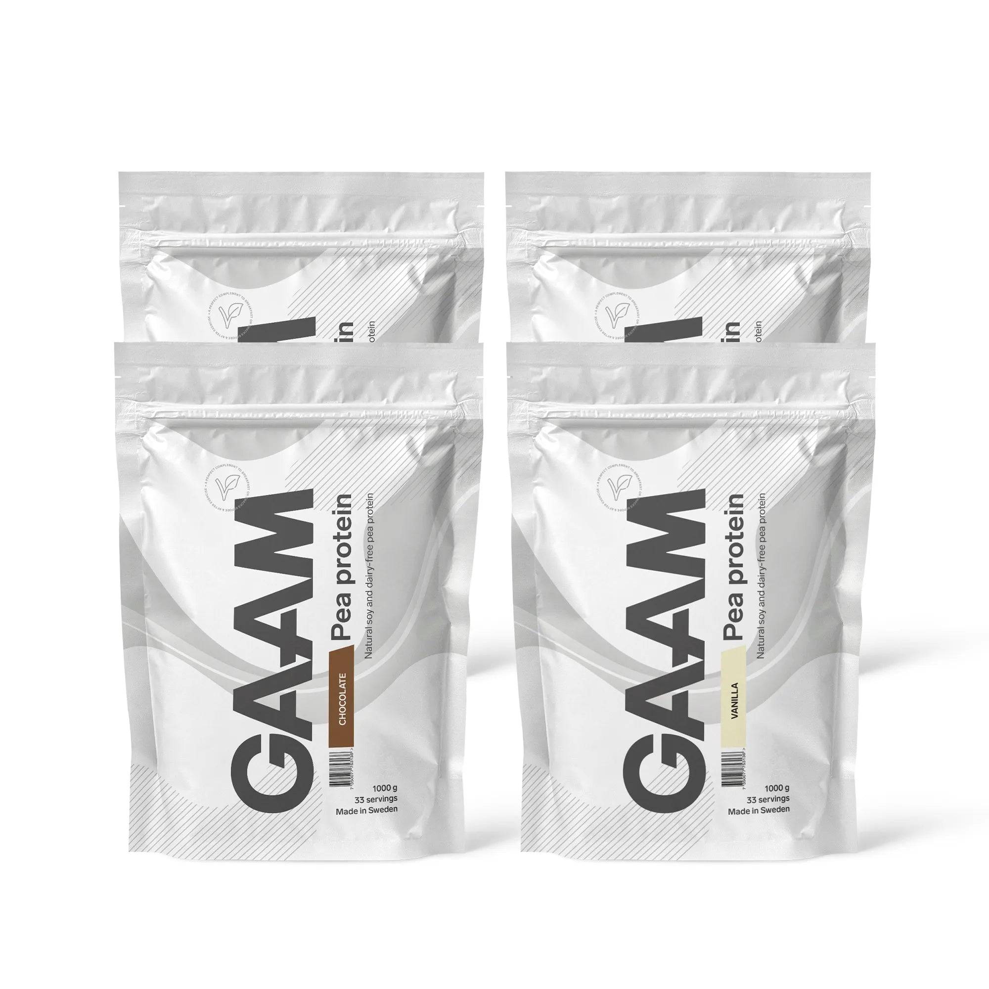 4 X Gaam Pea Protein 1 Kg