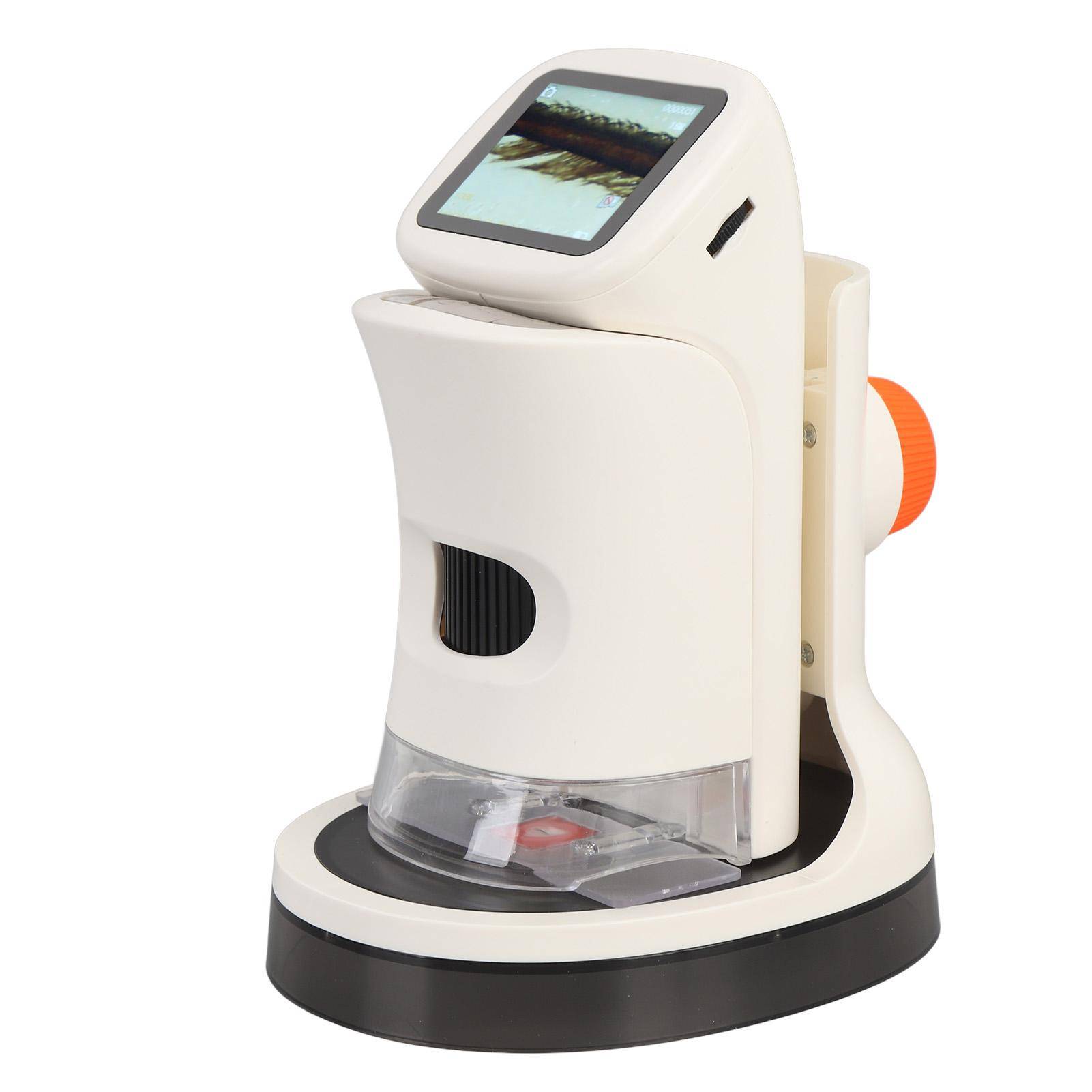 Portable Microscope 2 Inch HD Color Screen 100X to 1000X LED Lighted Pocket Microscope Slide Kit
