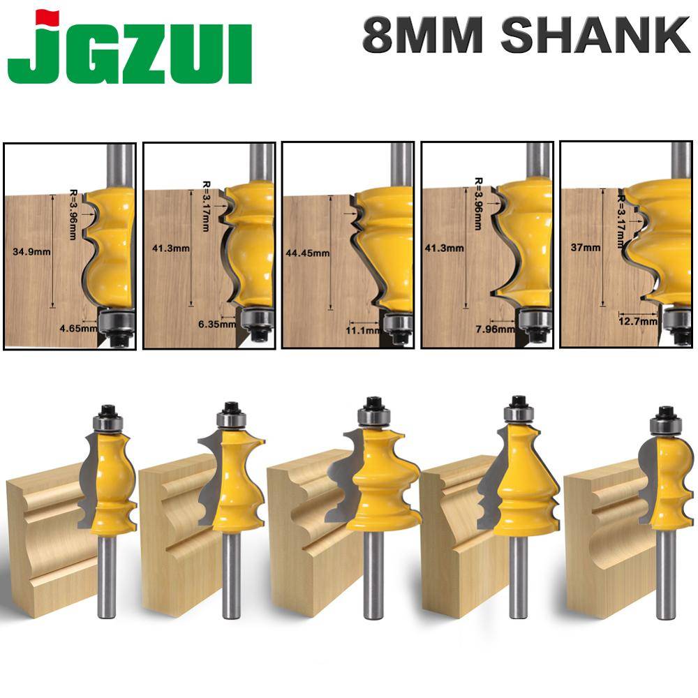 1PC 8mm Shank Casing & Base Molding Router Bit Set CNC Line Knife Woodworking Cutter Tenon Cutter for Woodworking Tools