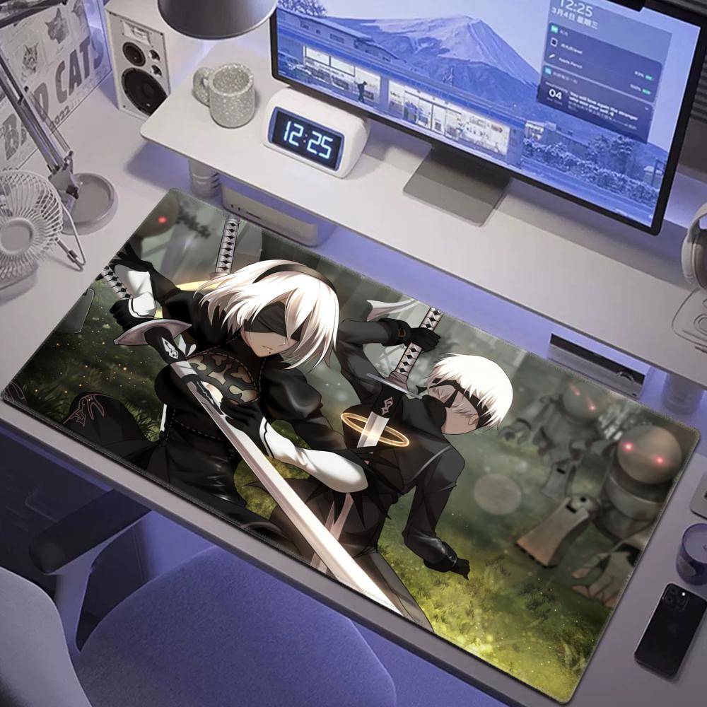 Spel NieR Automata Stor Musmatta PC Datorspel B Musmatta Tangentbord Skrivbordsmattor Kontor Gummi Halkfri Musmatta x